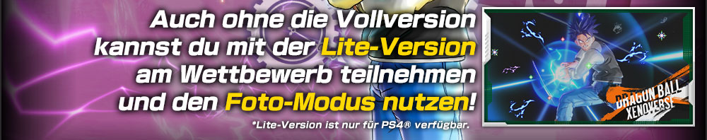 Auch ohne die Software kannst du mit der Lite-Version am Wettbewerb teilnehmen! Nutze auch den Foto-Modus!
