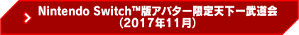 Nintendo Switch(TM)版　アバター限定天下一武道会（2017年11月）
